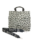 Monogram Stripe Leopard North South Bag - Quilted Koala