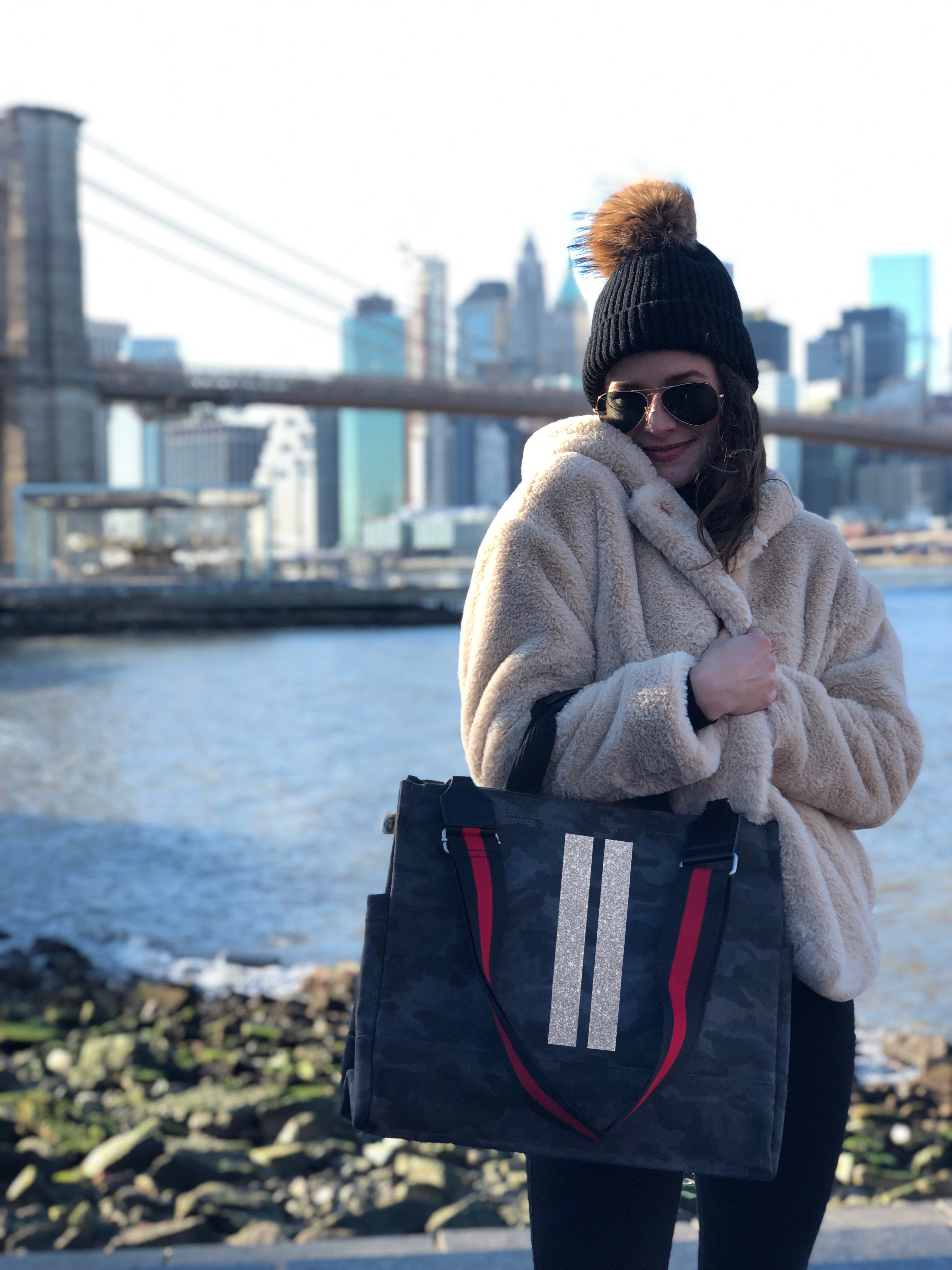 Luxe North South: Black Camouflage - Quilted Koala