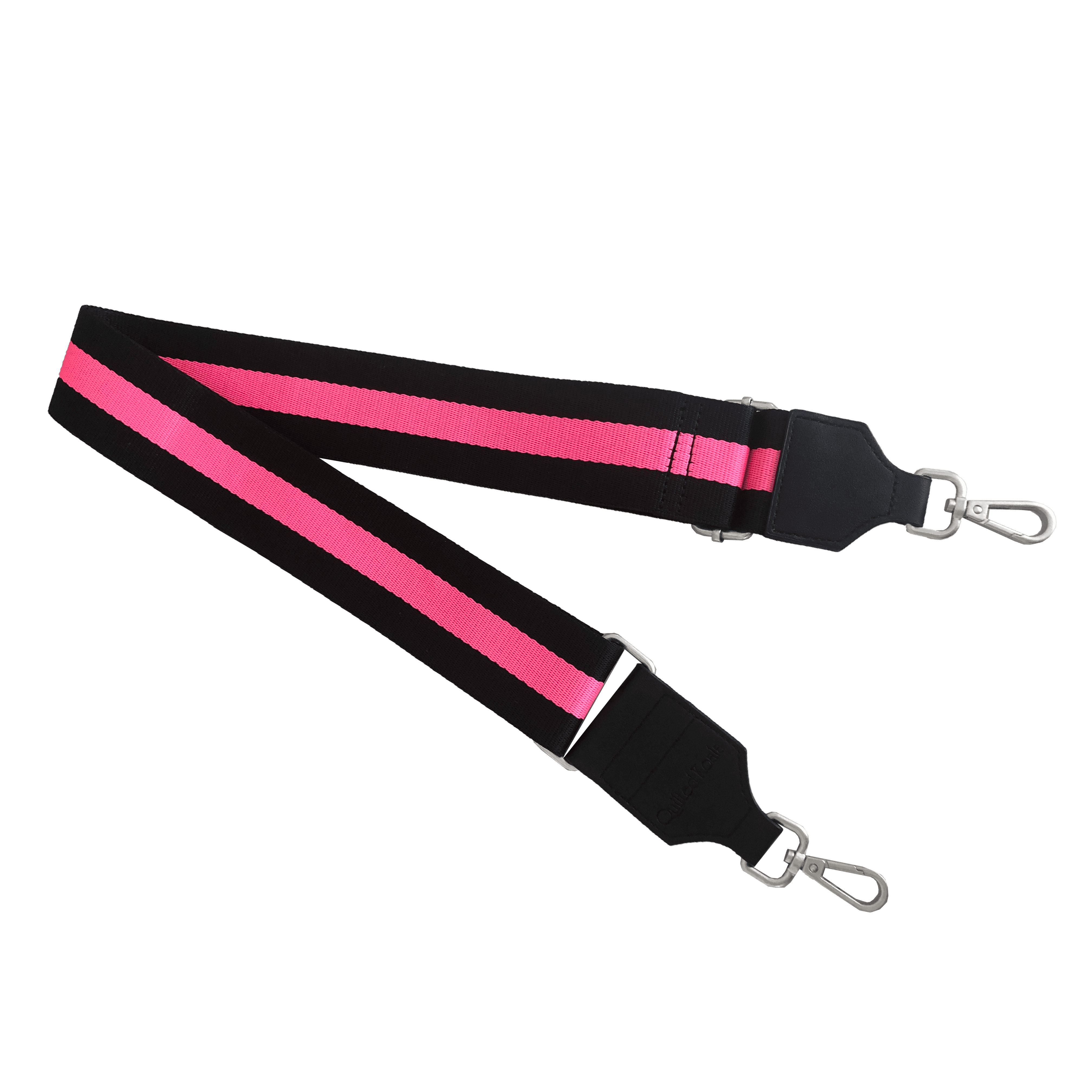 Koala Straps: Black & Pink - Quilted Koala
