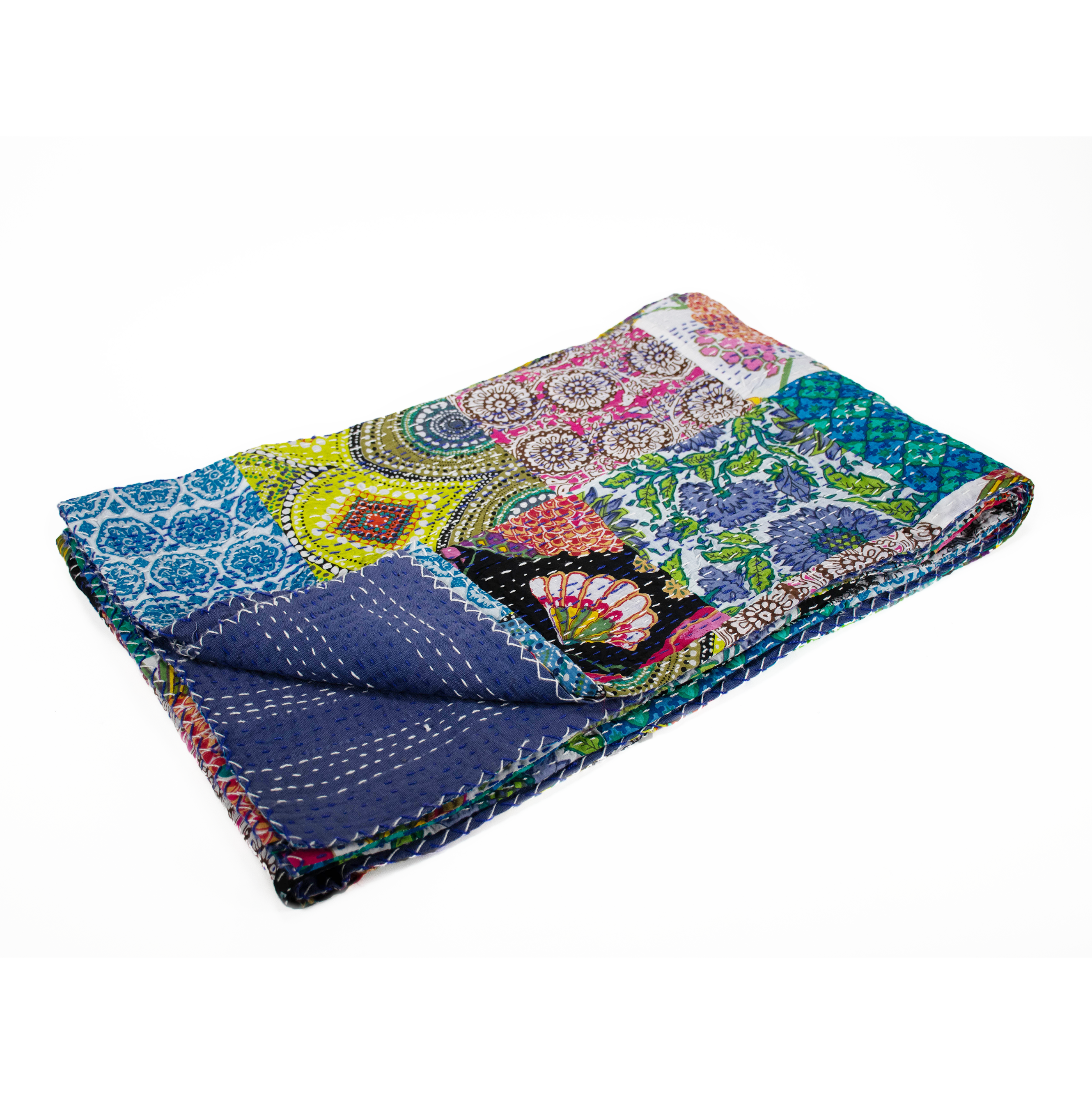 Koala Boho Throw- Multi-Bright Tones - Quilted Koala