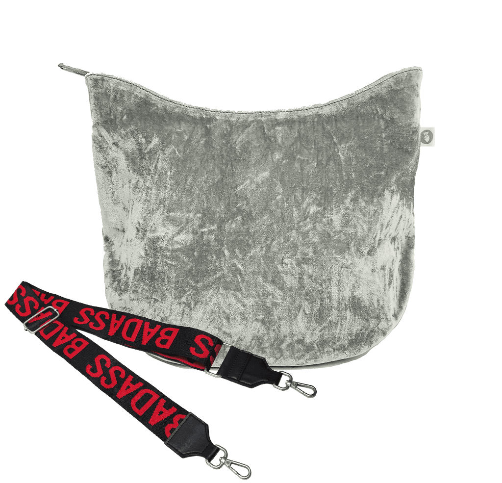 City Bag: Grey Velvet - Quilted Koala