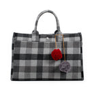 East West Bag: Grey Flannel Plaid - Quilted Koala