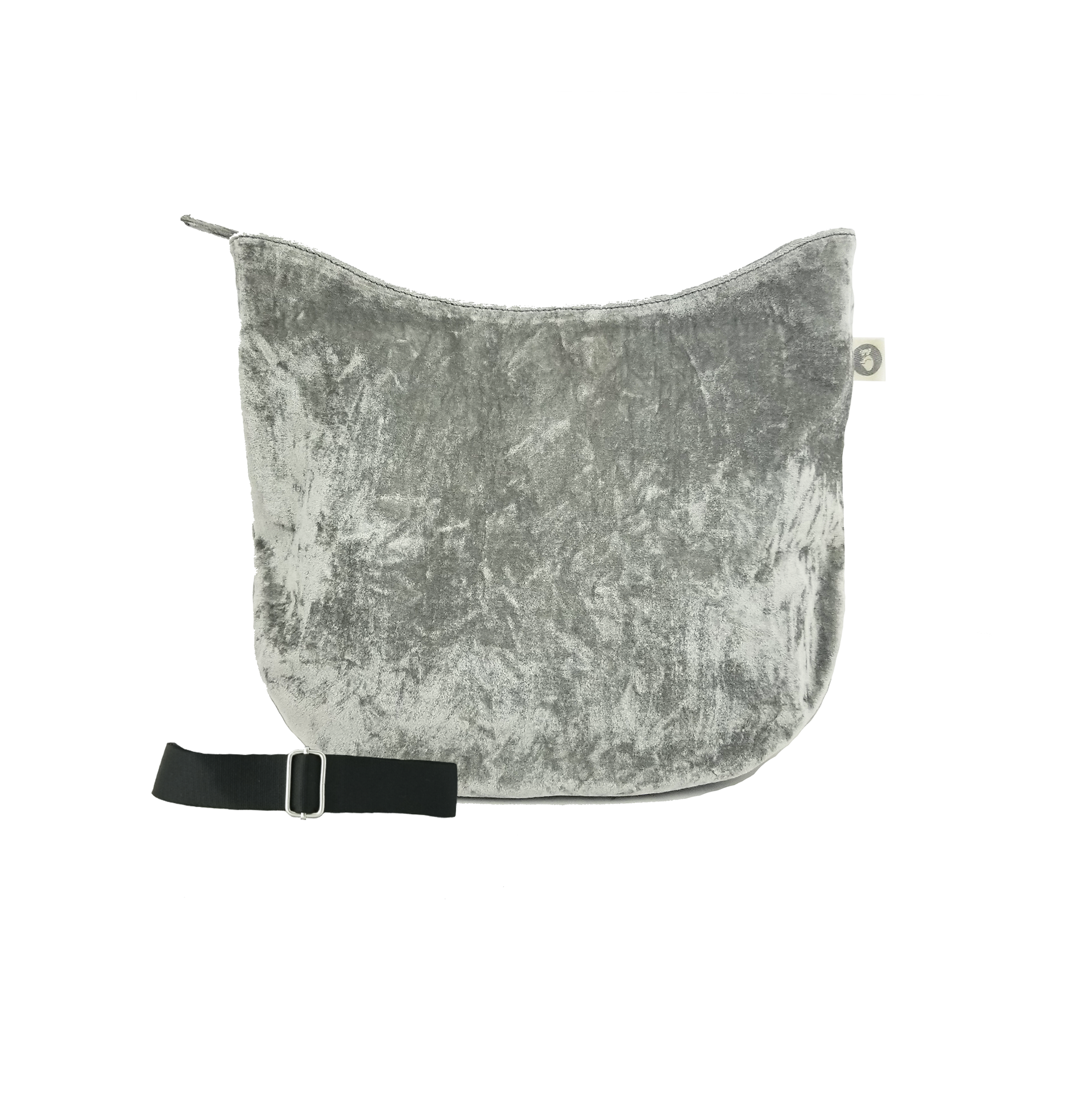Mini City Bag: Grey Velvet - Quilted Koala