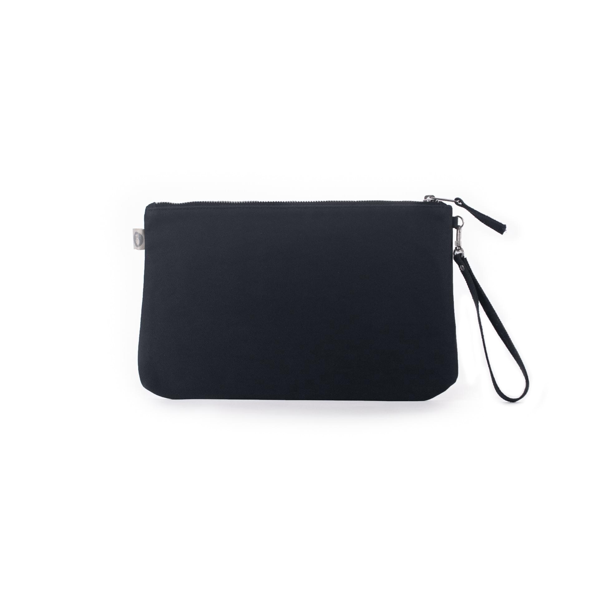 Luxe Clutch with Wristlet: Black - Quilted Koala