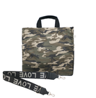 Luxe North-South Bag: Camouflage - Quilted Koala