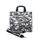 Luxe North-South Bag: Grey Camouflage - Quilted Koala