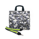 Luxe North-South Bag: Grey Camouflage - Quilted Koala