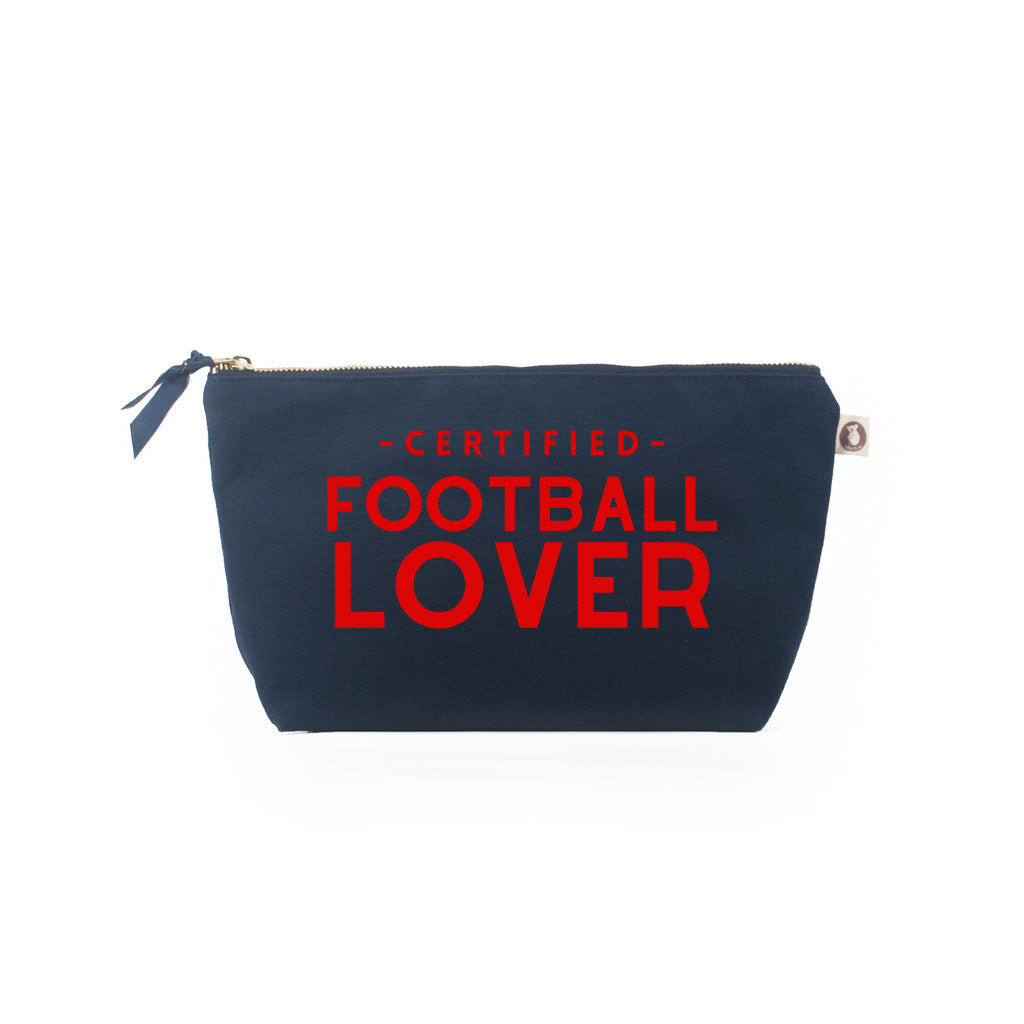 Clutch Bag Navy with Certified Football Lover NEW! - Quilted Koala