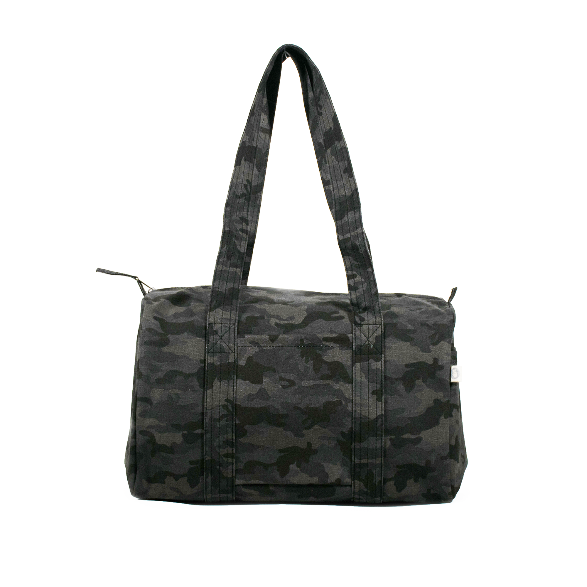 Small Duffel in Black Camo - Quilted Koala