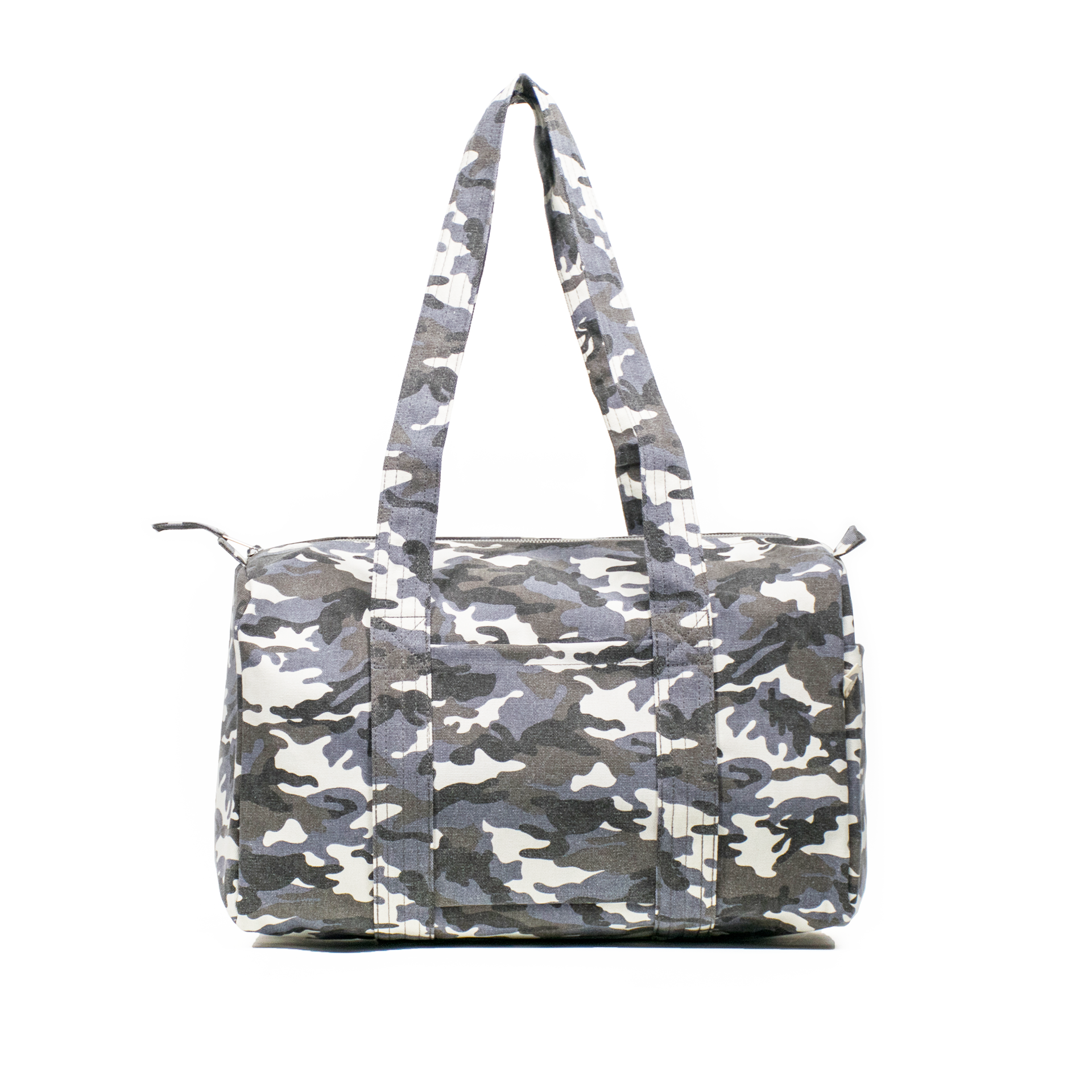 Small Duffel in Grey Camo - Quilted Koala