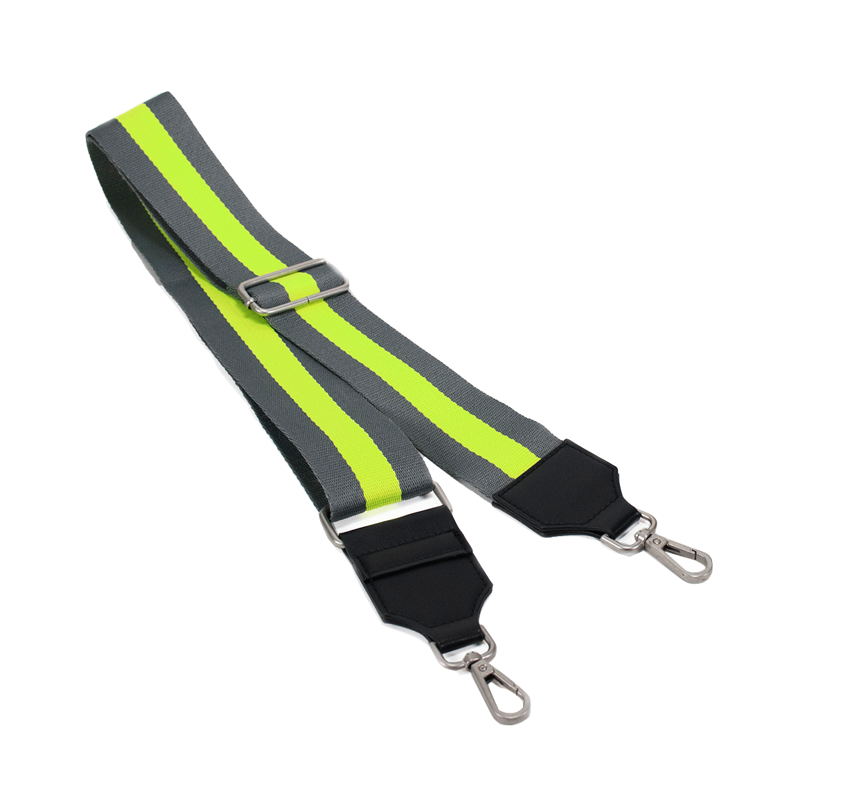 Koala Straps: Grey & Neon Yellow - Quilted Koala