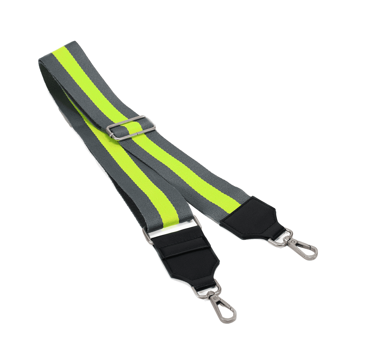 Koala Straps: Grey & Neon Yellow - Quilted Koala