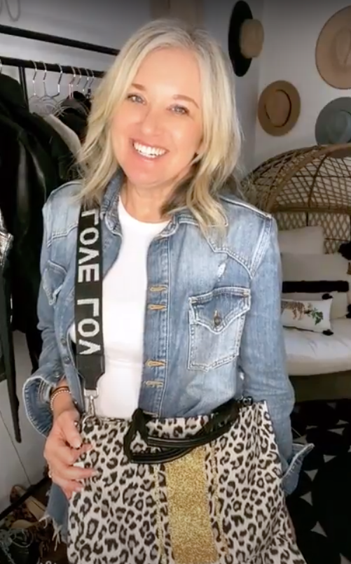 Luxe North South Bag in Leopard - Quilted Koala