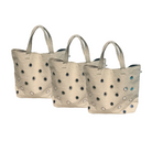 Bachelorette Bundle! 3 Boho Large Mirror Totes: Stone ONLY $115 - Quilted Koala