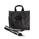 Luxe North South Bag: Black Leopard - Quilted Koala