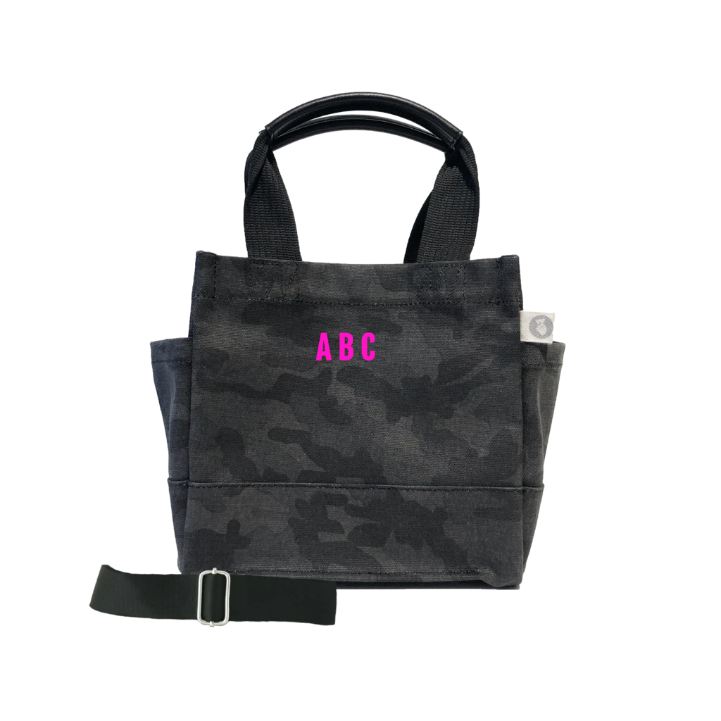 Mini Monogram Mini Luxe North South Bag: Black Camouflage - Quilted Koala