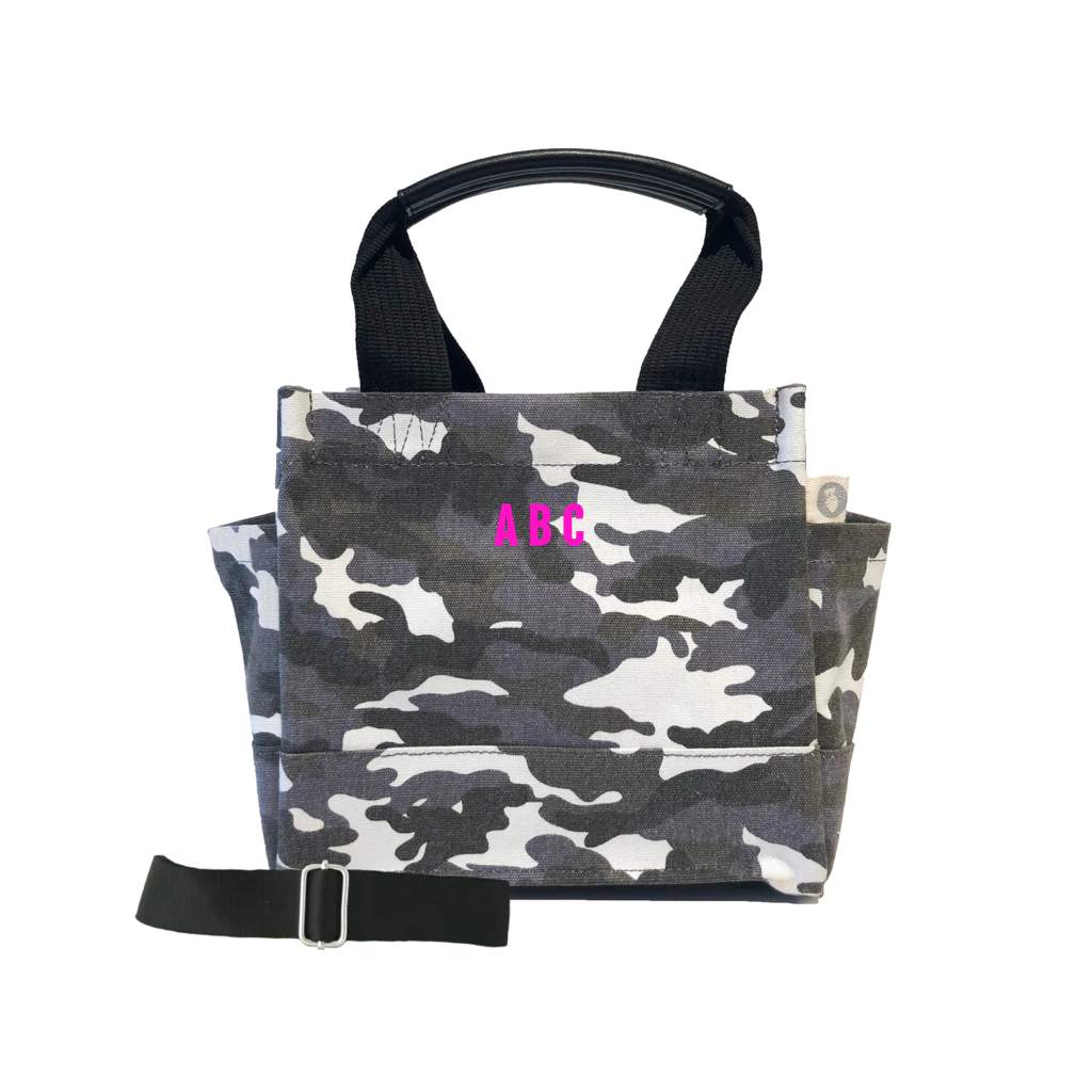 Mini Monogram Mini Luxe North South Bag: Grey Camouflage - Quilted Koala