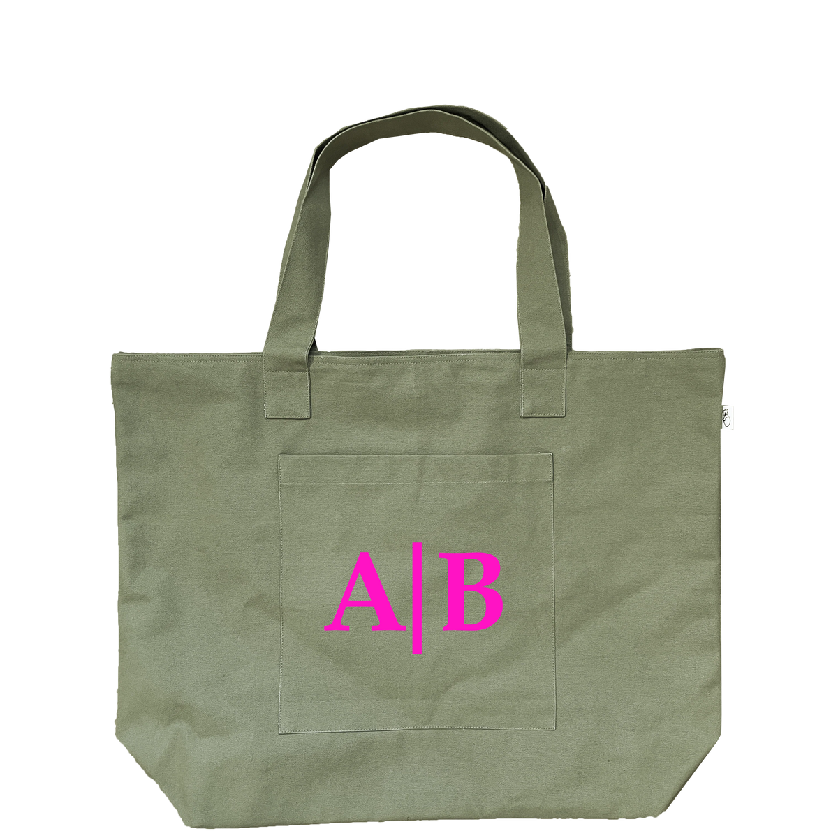 Olive Everything Bag Split Letter Monogram Quilted Koala