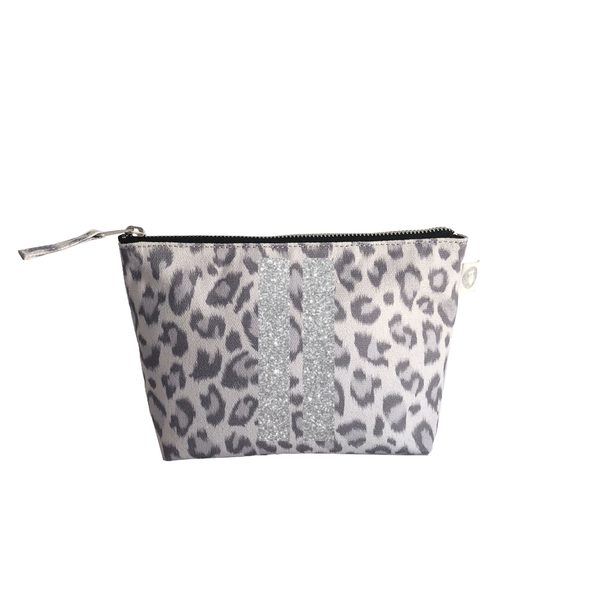 Makeup Bag Grey Flannel Plaid with Silver Glitter XOXO – Quilted Koala