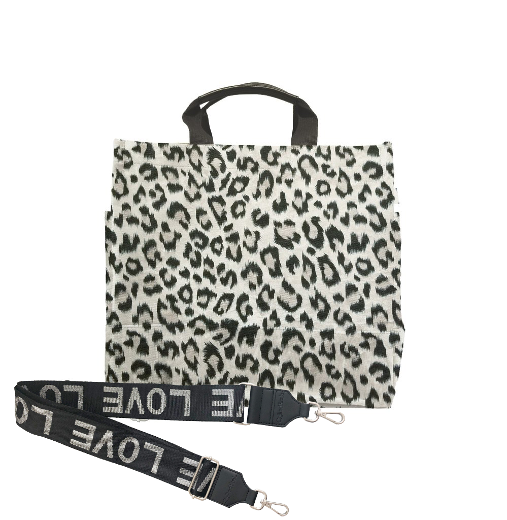 Luxe North South Bag: Leopard - Quilted Koala