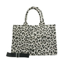 Leopard Midi East West Bag Crossbody - Quilted Koala