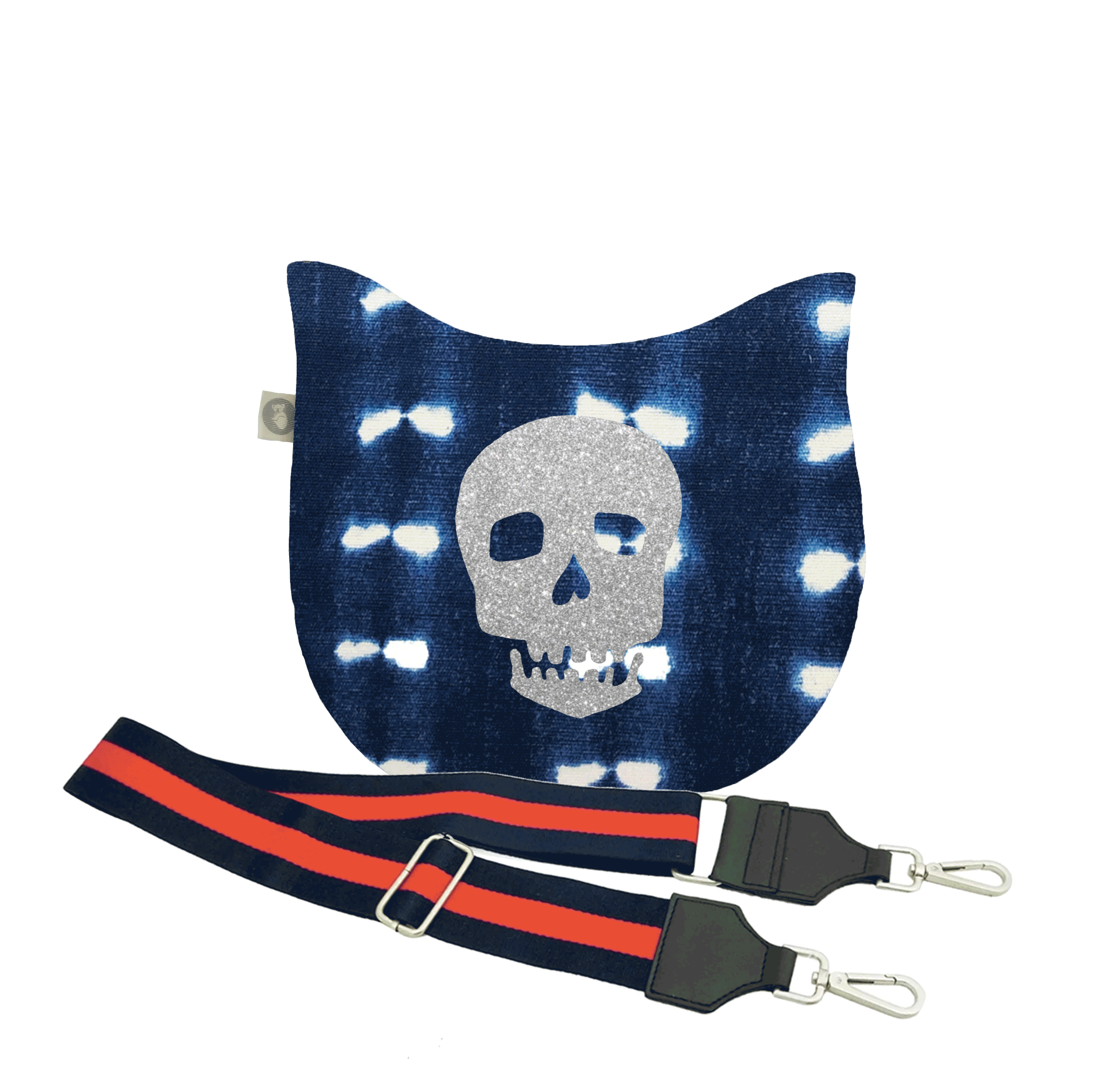 Mini City Bag: Blue Shibori - Quilted Koala