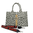 Monogram Stripe Midi East West Bag: Leopard - Quilted Koala
