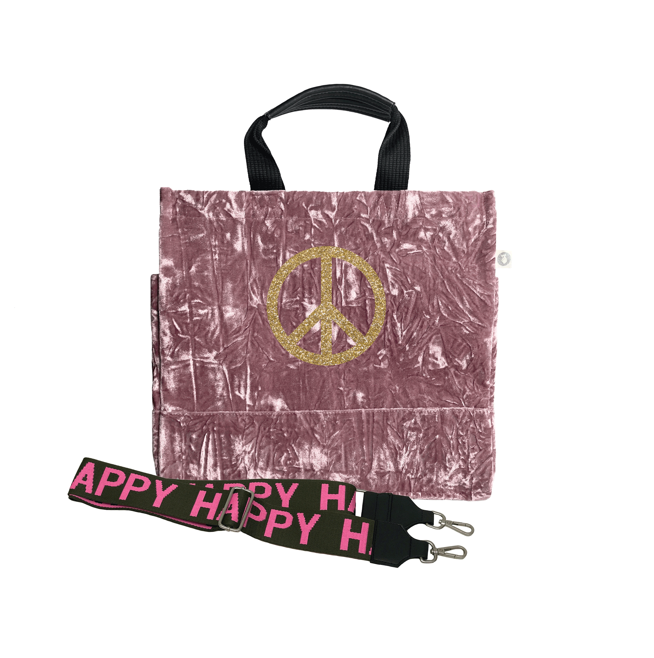 Luxe North South: Petal Pink Crushed Velvet - Quilted Koala