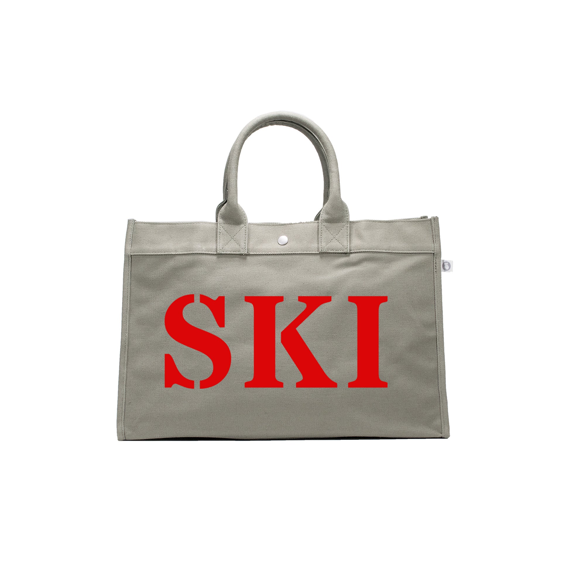 SKI Collection: East West Bag Olive with Red Matte SKI - Quilted Koala