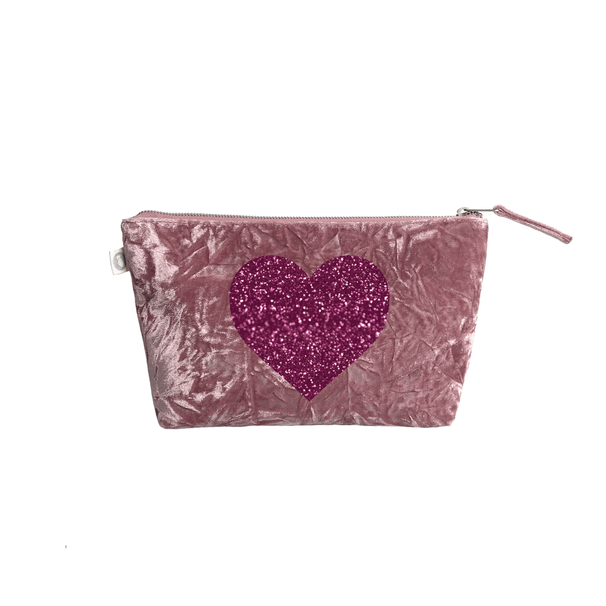 Clutch Bag: Petal Pink Crushed Velvet – Quilted Koala