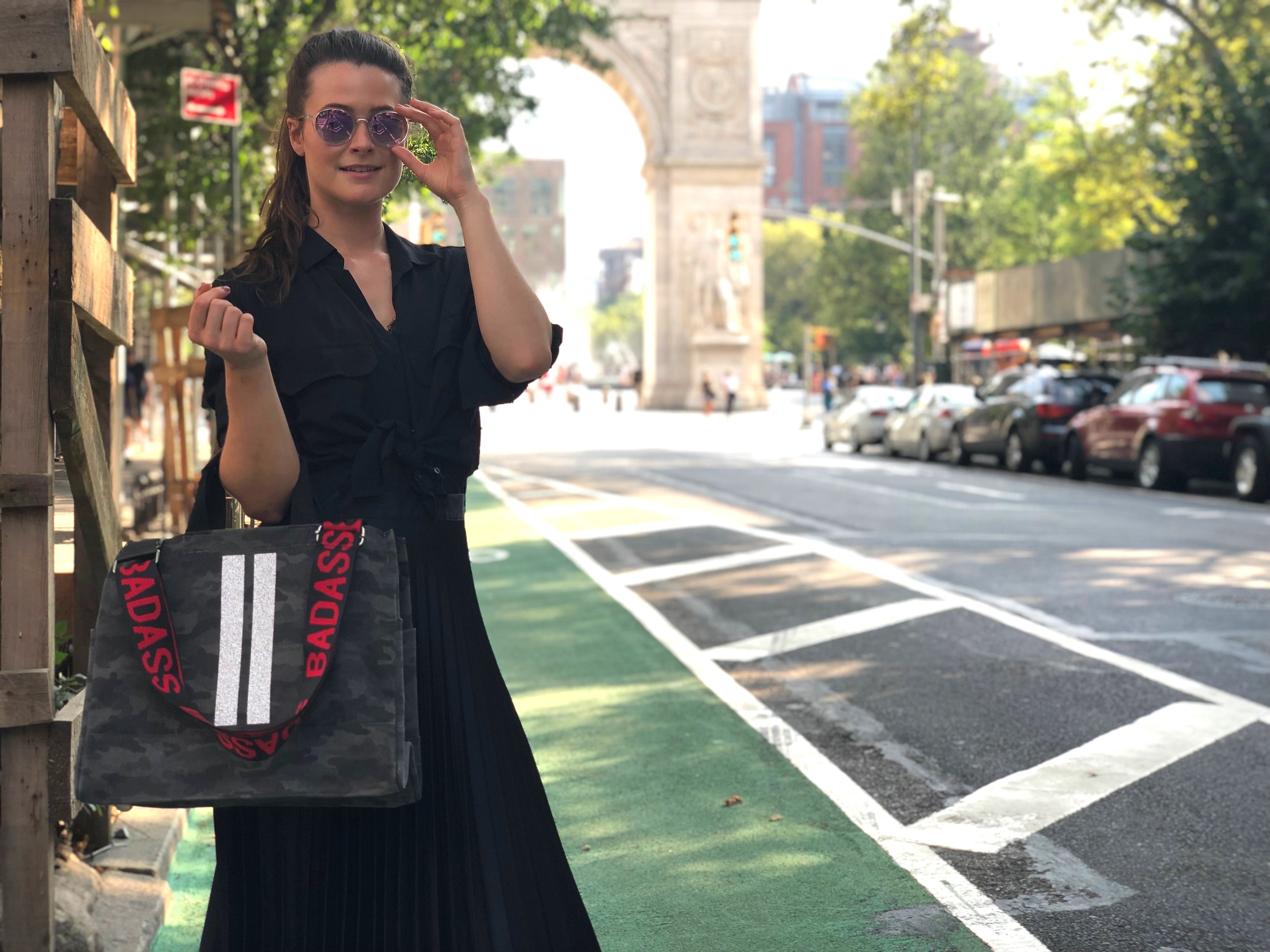 Koala Straps: Black & Red - BADASS - Quilted Koala