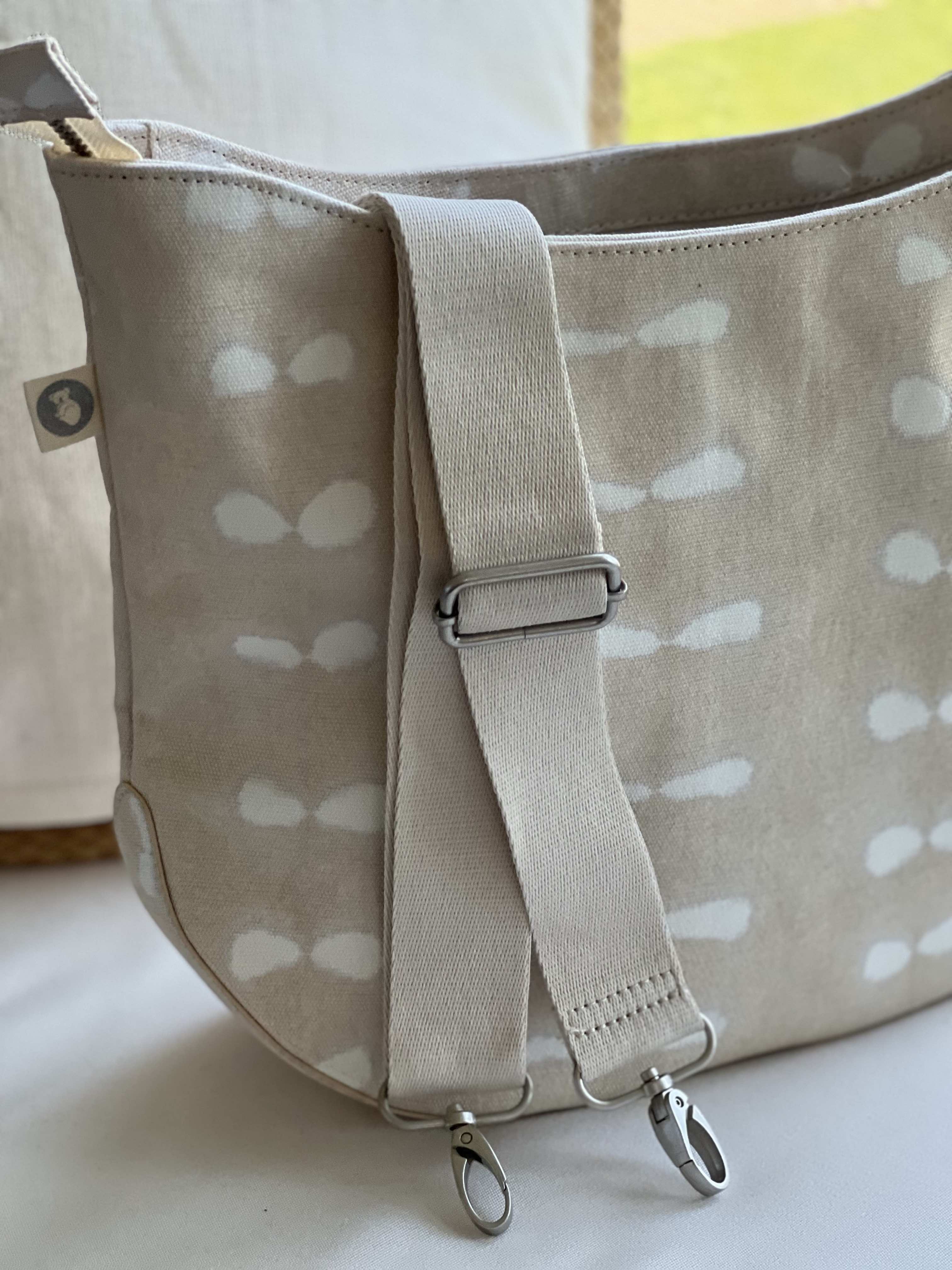 Stone Shibori City Bag with Tan/Cream Imagine Strap- ONLY $44 + FREE Strap ($118 value) - Quilted Koala