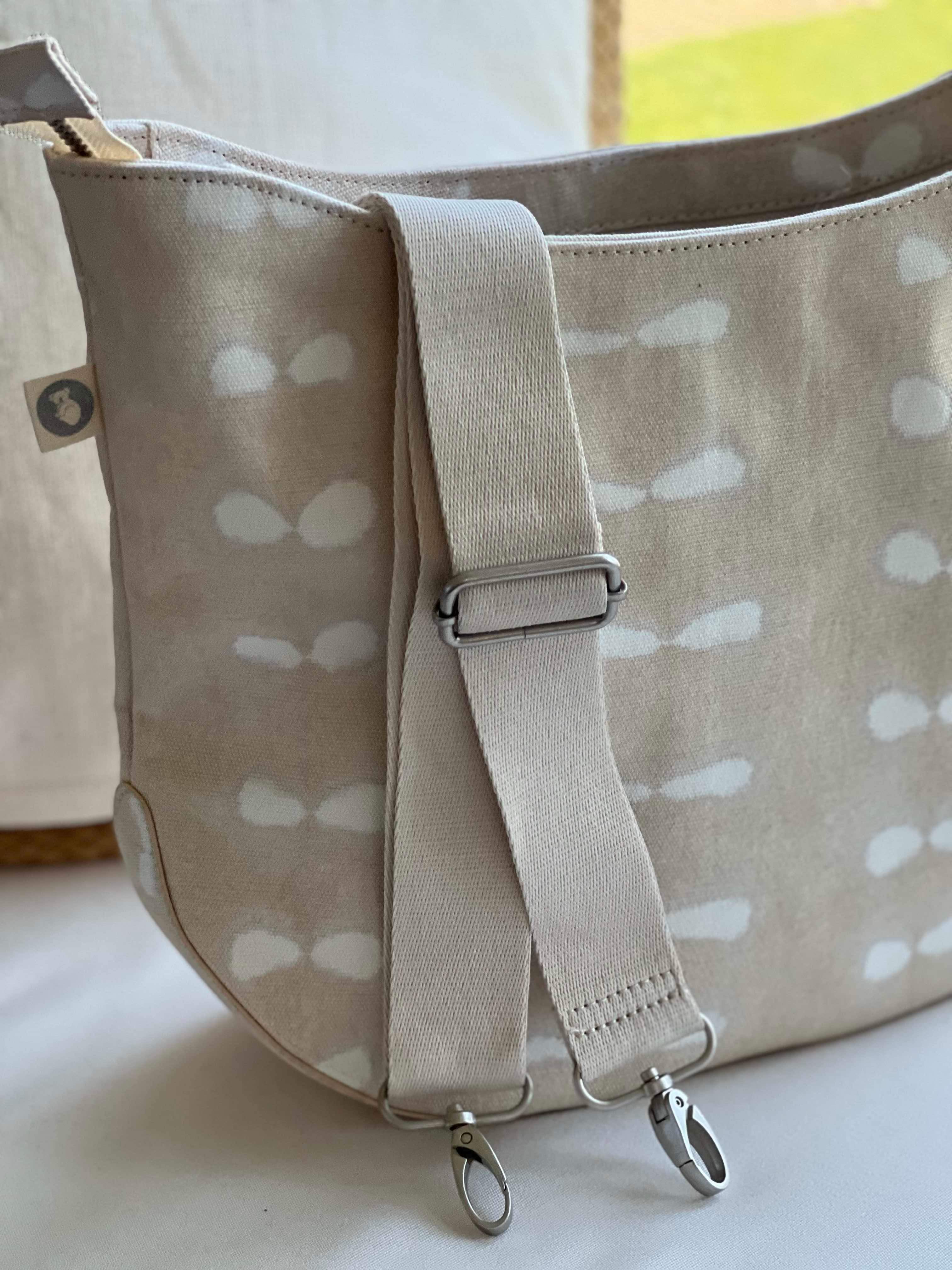 Stone Shibori City Bag with Tan/Cream Imagine Strap- ONLY $44 + FREE Strap ($118 value) - Quilted Koala