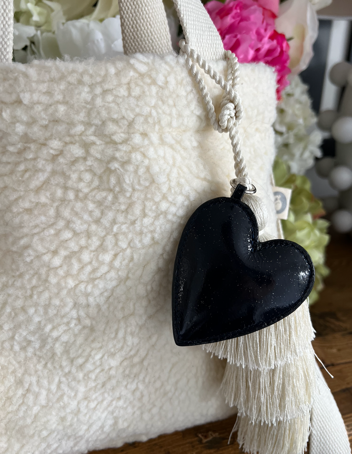 Special Gift Set - Koala Black Heart Charm and Natural Tassel - Just $21 with code LOVE - Quilted Koala