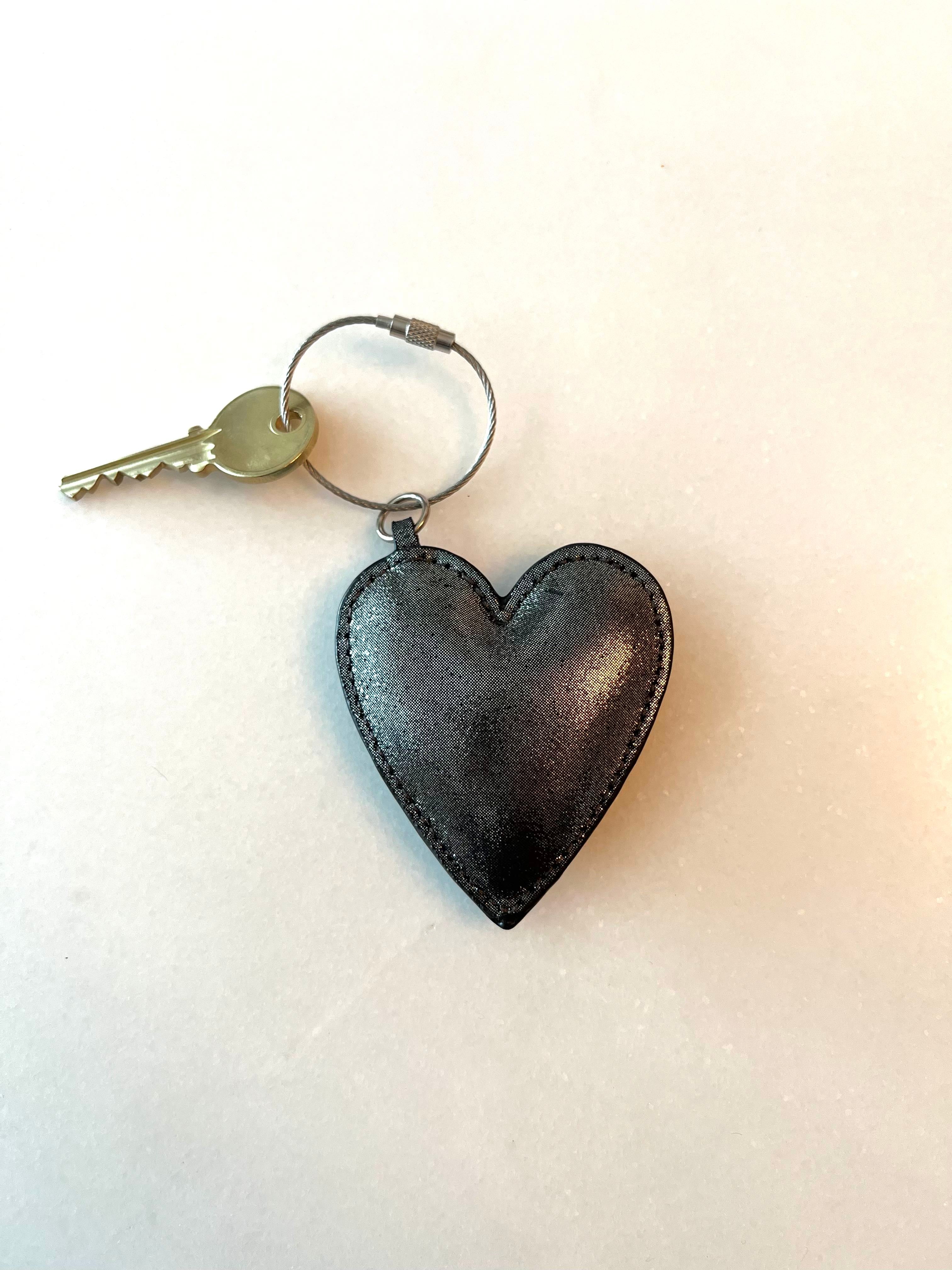 Koala Charms- Silver Gunmetal Heart - Quilted Koala