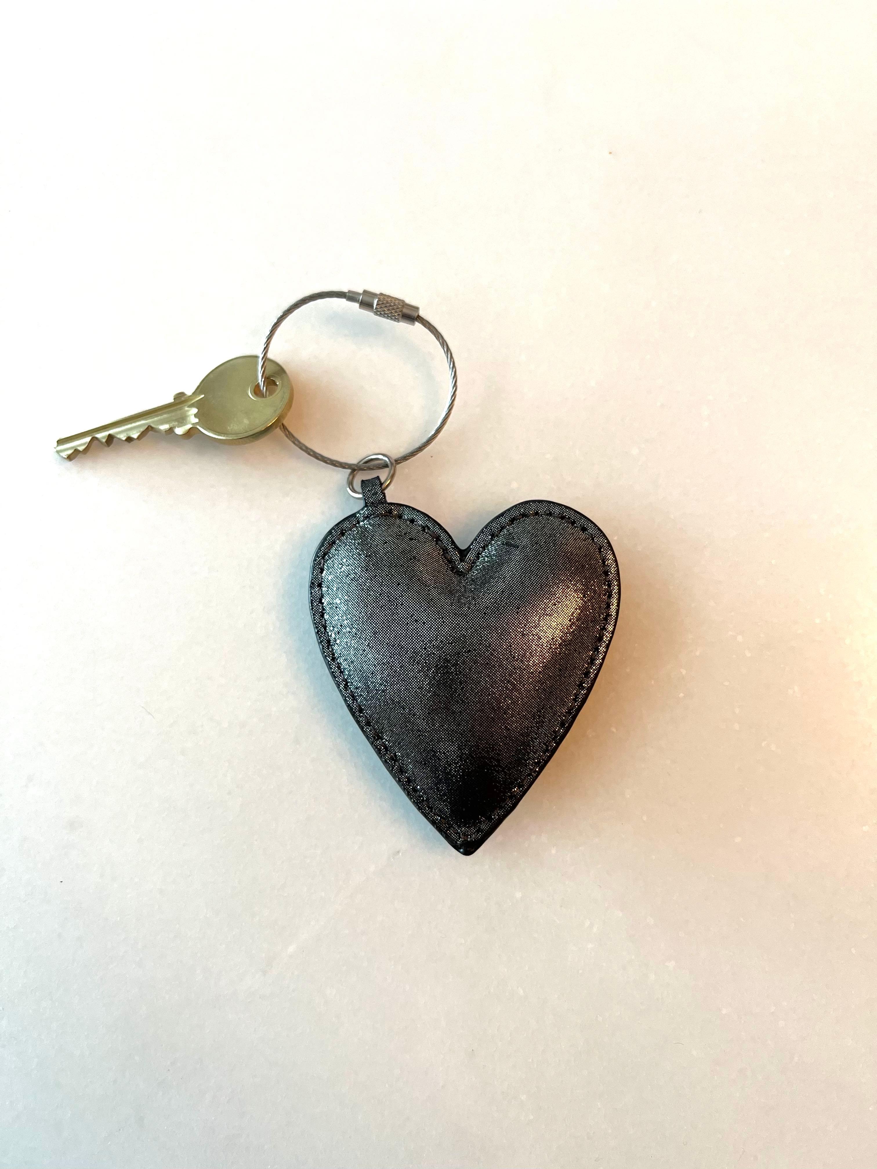 Koala Charms- Silver Gunmetal Heart - Quilted Koala