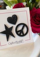 Koala Jewelry: Black - Quilted Koala