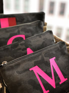 Personalized Initial Makeup Bag - Quilted Koala