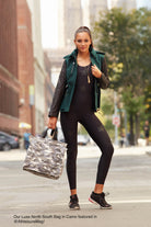 Luxe North-South Bag: Grey Camouflage - Quilted Koala