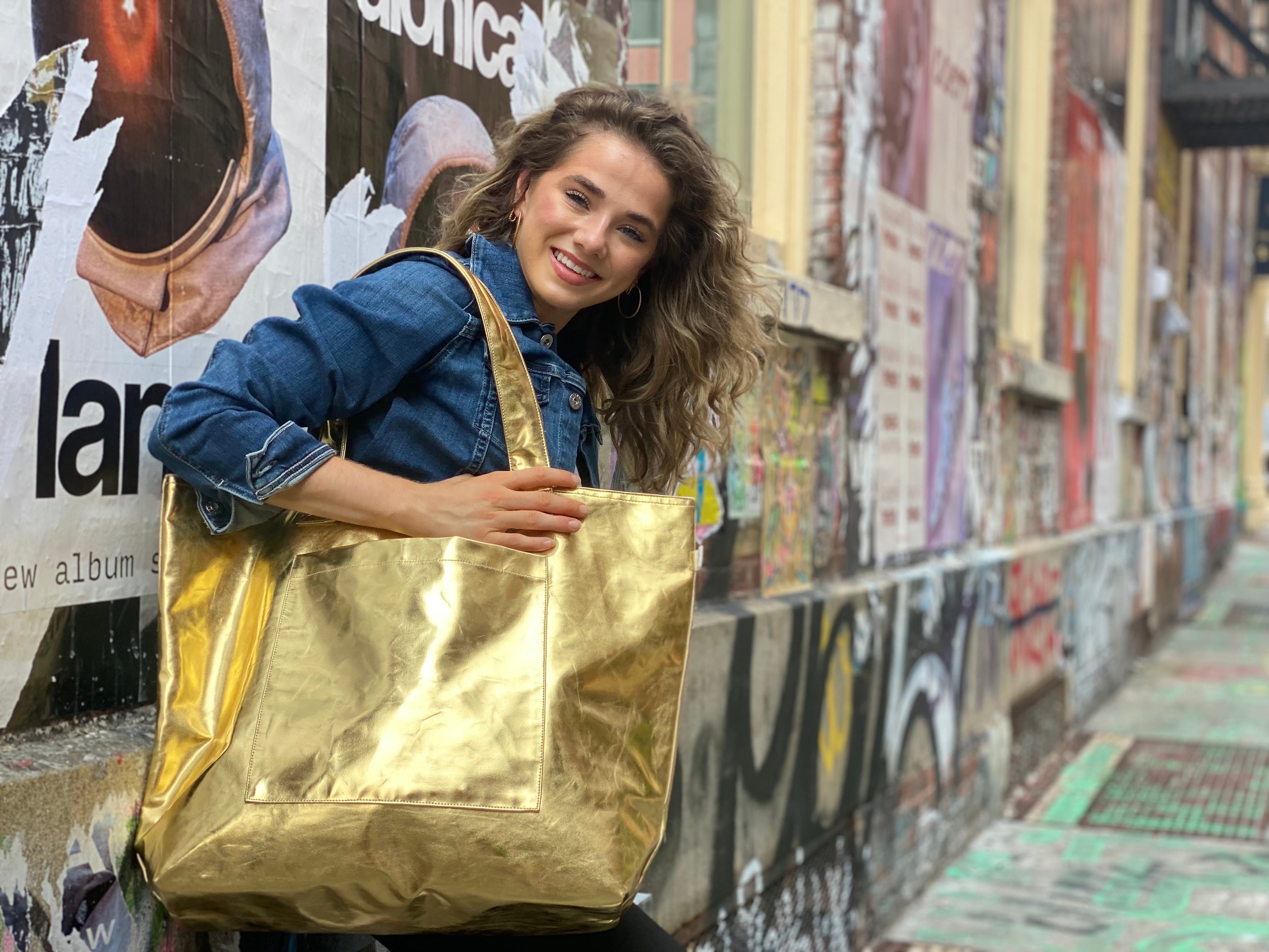 Gold Metallic Bags and Accessories