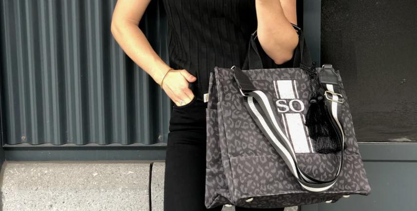 Black Leopard Bags – Quilted Koala