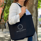 Black Midi Everything Bag with White Matte BCS Logo - Quilted Koala