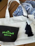 Pickleball QUEEN Makeup Bag Navy - NEW! - Quilted Koala