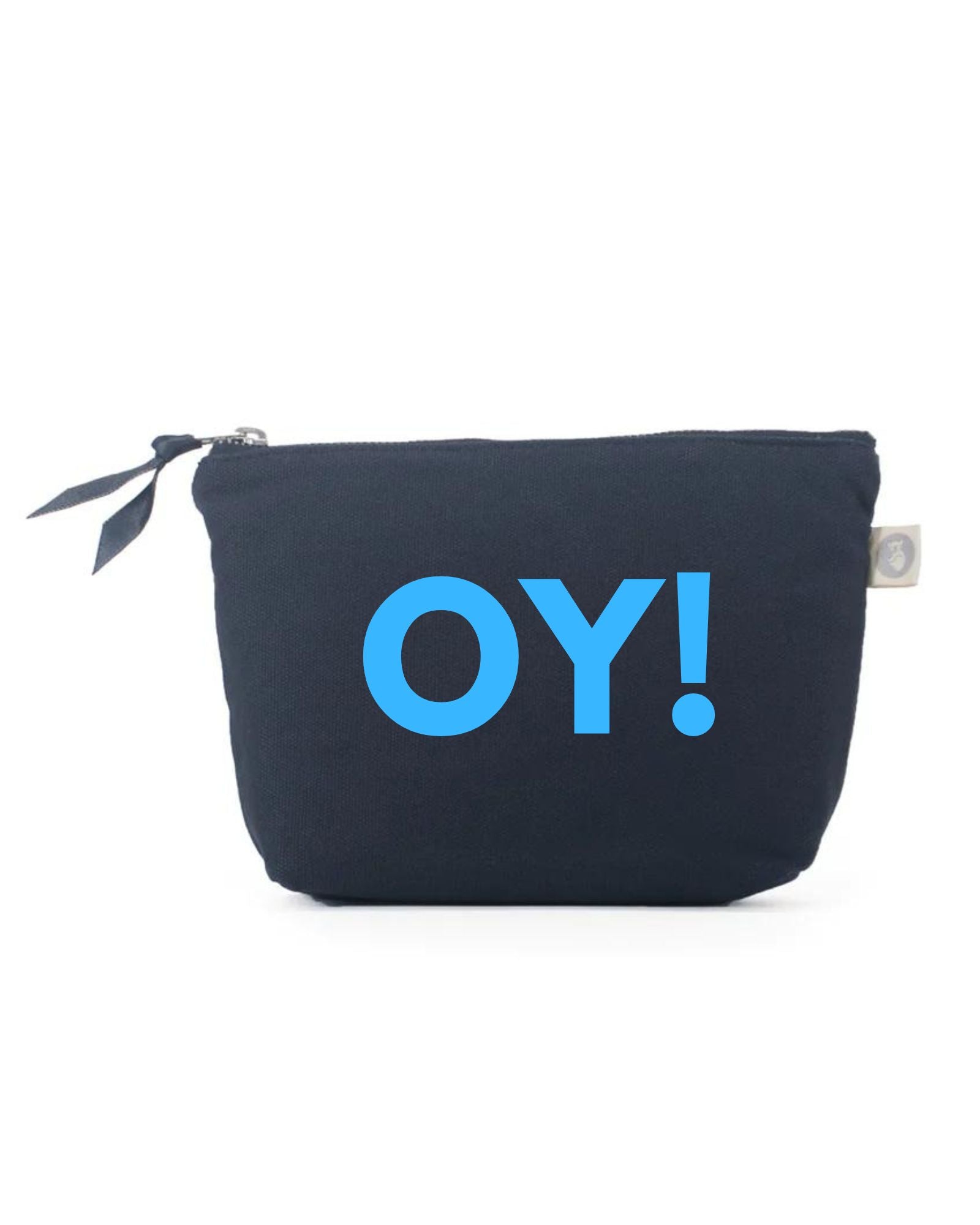 OY! Makeup Bag- Navy with Blue - Quilted Koala