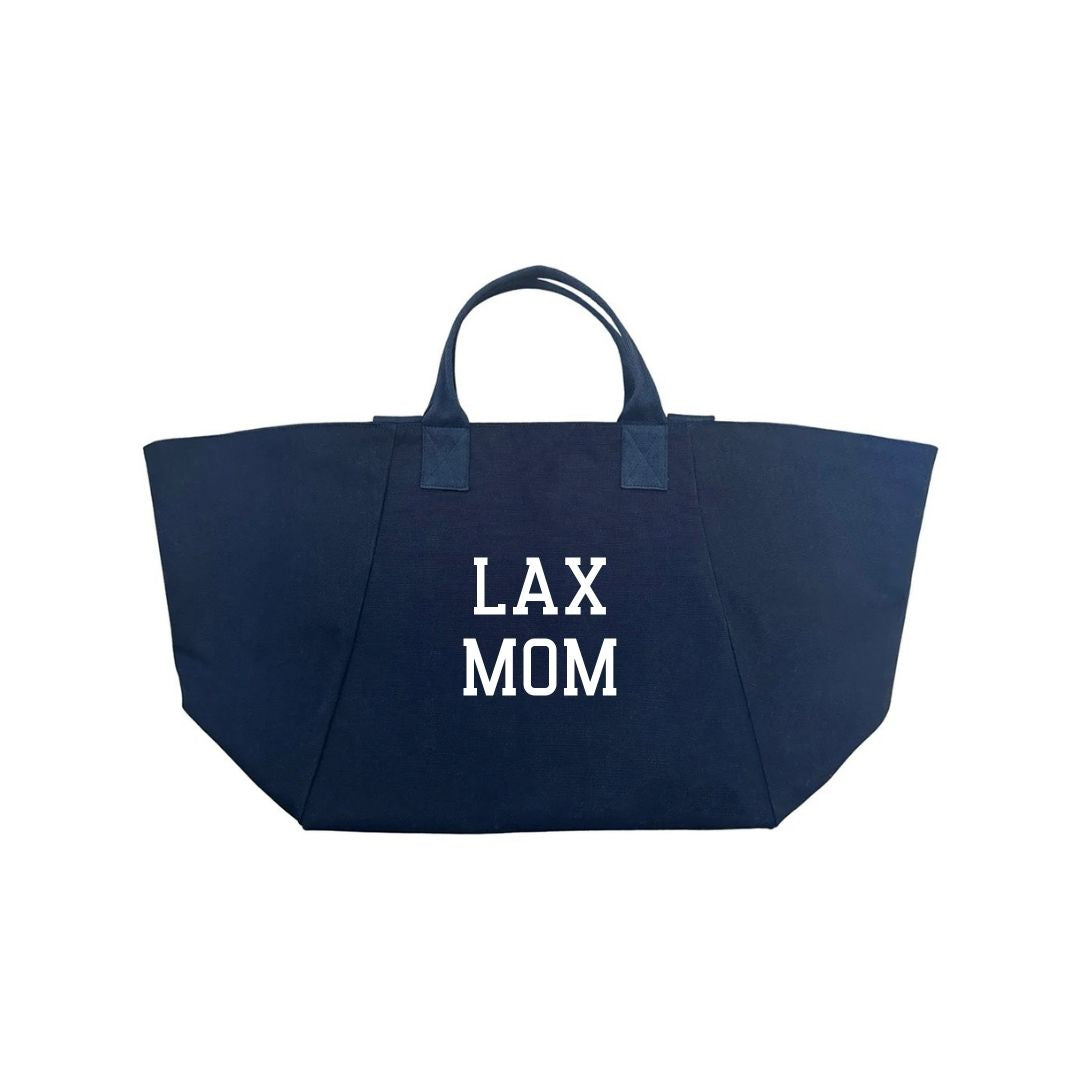 LACROSSE MOM BAG - Navy with White - Quilted Koala