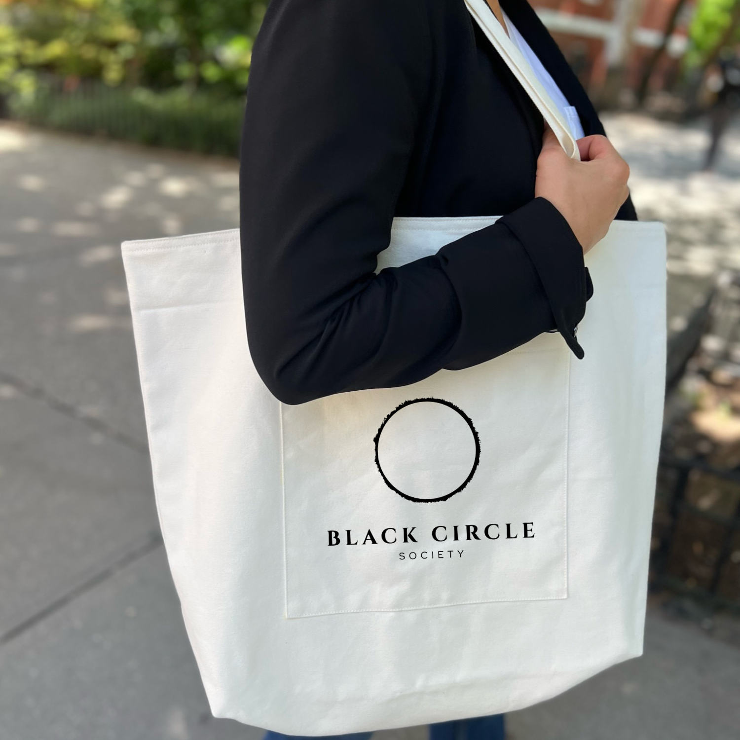 Natural Everything Bag with Black Matte BCS Logo - Quilted Koala