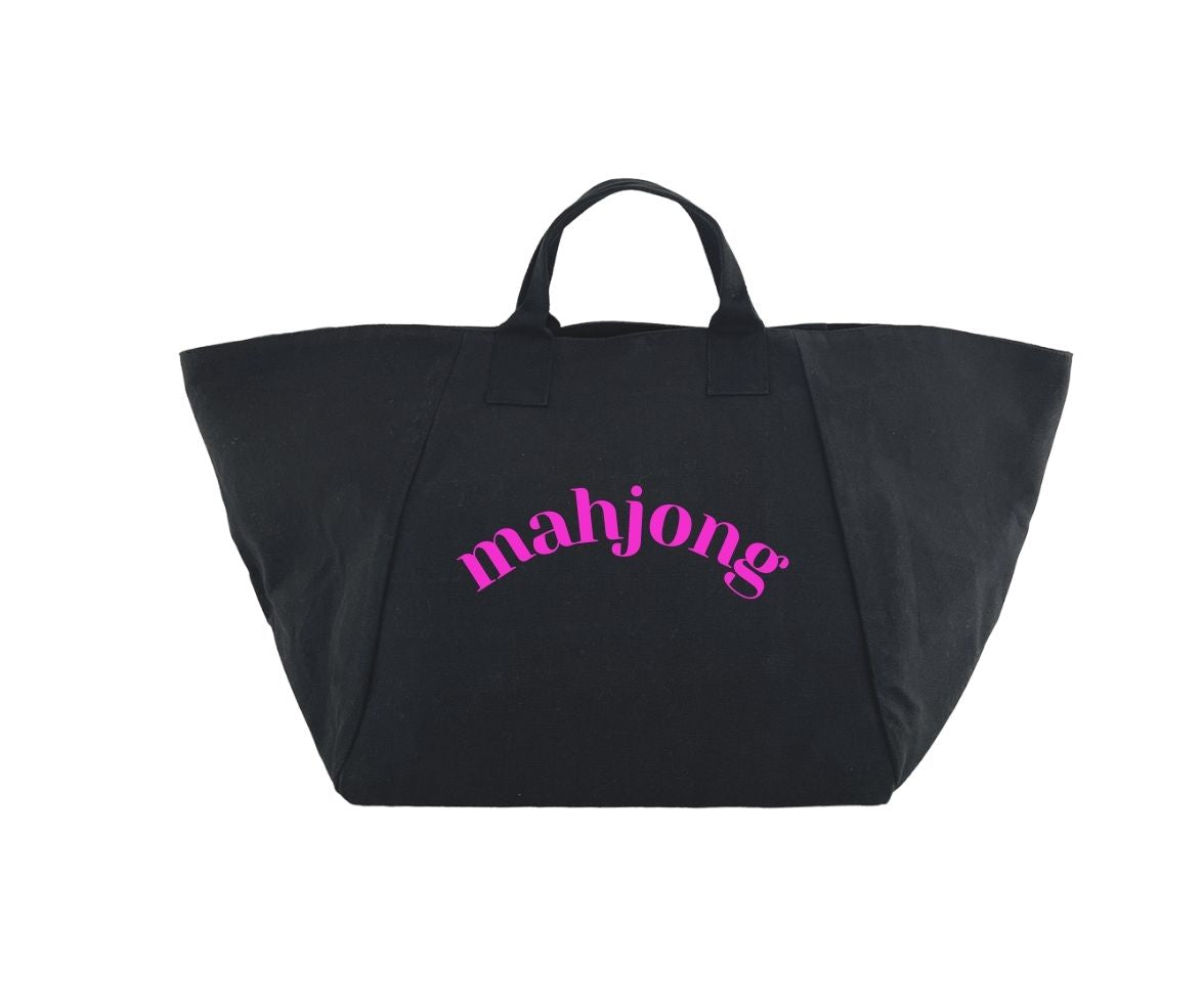 Mahjong CHELSEA BAG - Black and Pink - Quilted Koala