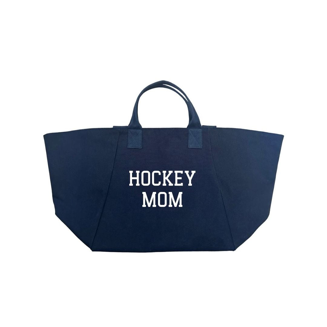 HOCKEY MOM BAG - Navy with White - Quilted Koala