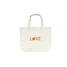 FOOTBALL LOVE -Midi Everything Bag - Natural with Orange - Quilted Koala