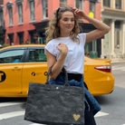 East West Bag: Black Camo - Petite GLOW HEART NEW! - Quilted Koala